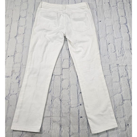 Banana Republic WOMENS SIZE 28 Jeans Skinny Denim White Low Rise Stretch - Picture 6 of 12